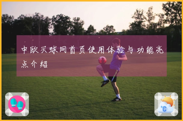 中欧买球网首页使用体验与功能亮点介绍